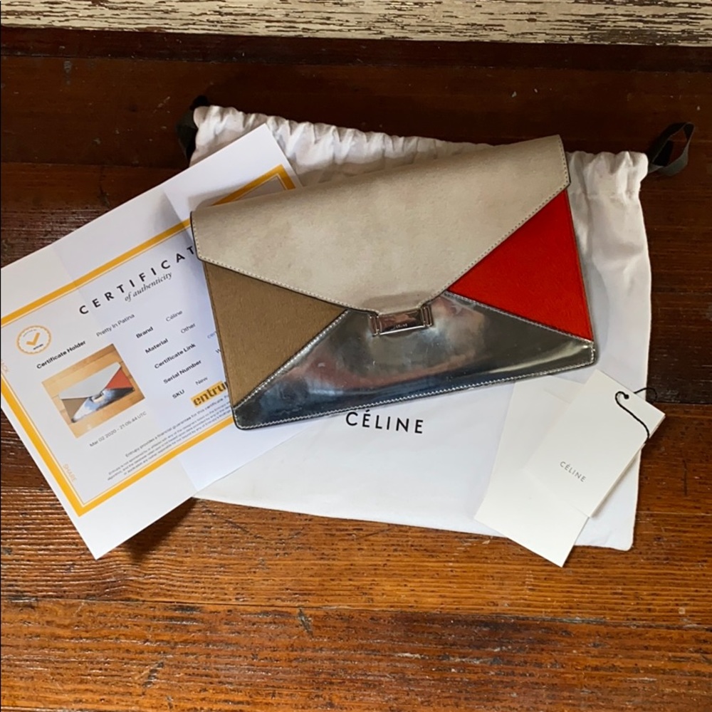 Celine Diamond Clutch